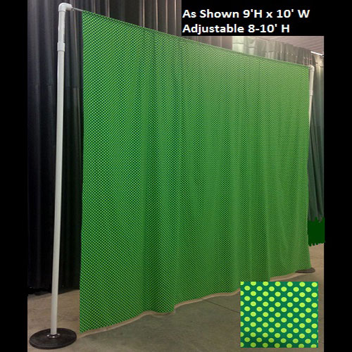 Polka Dot Backdrop - Themed Rentals - St. Patricks Day Fabric Photo backdrop for rent